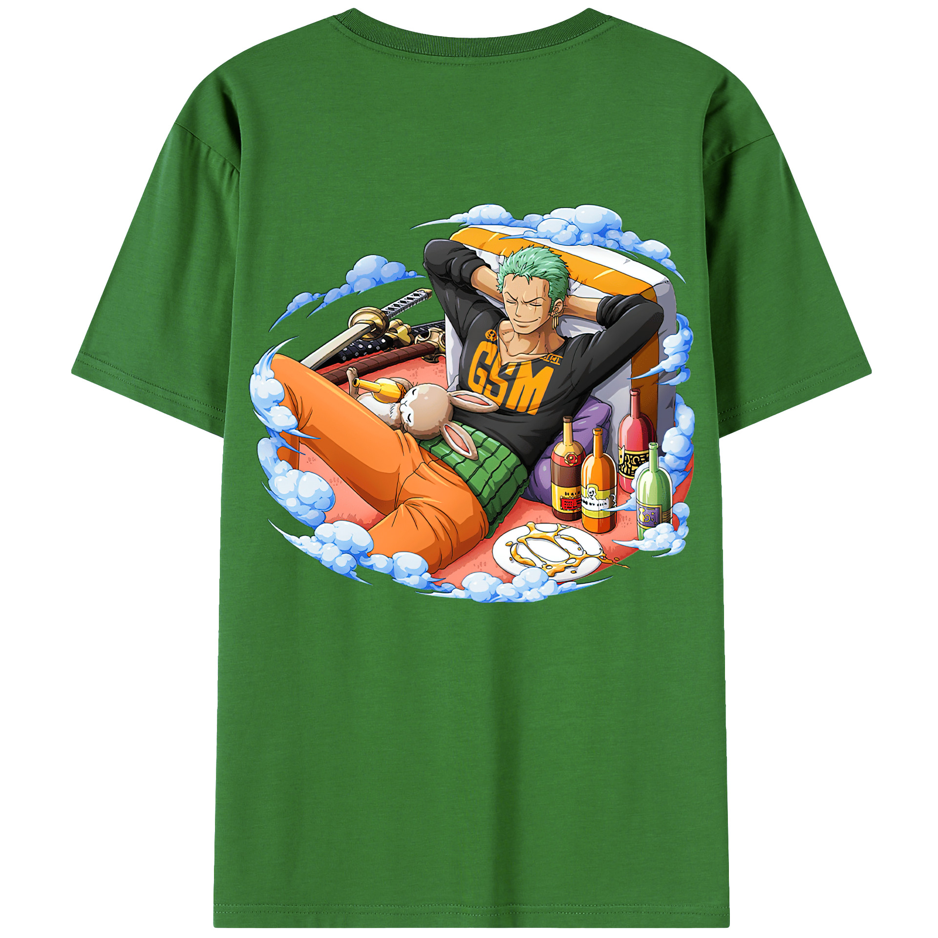 ワンピース ロロノア・ゾロ ONE PIECE Roronoa Zoro レディース半袖Tシャツ(バックプリント)